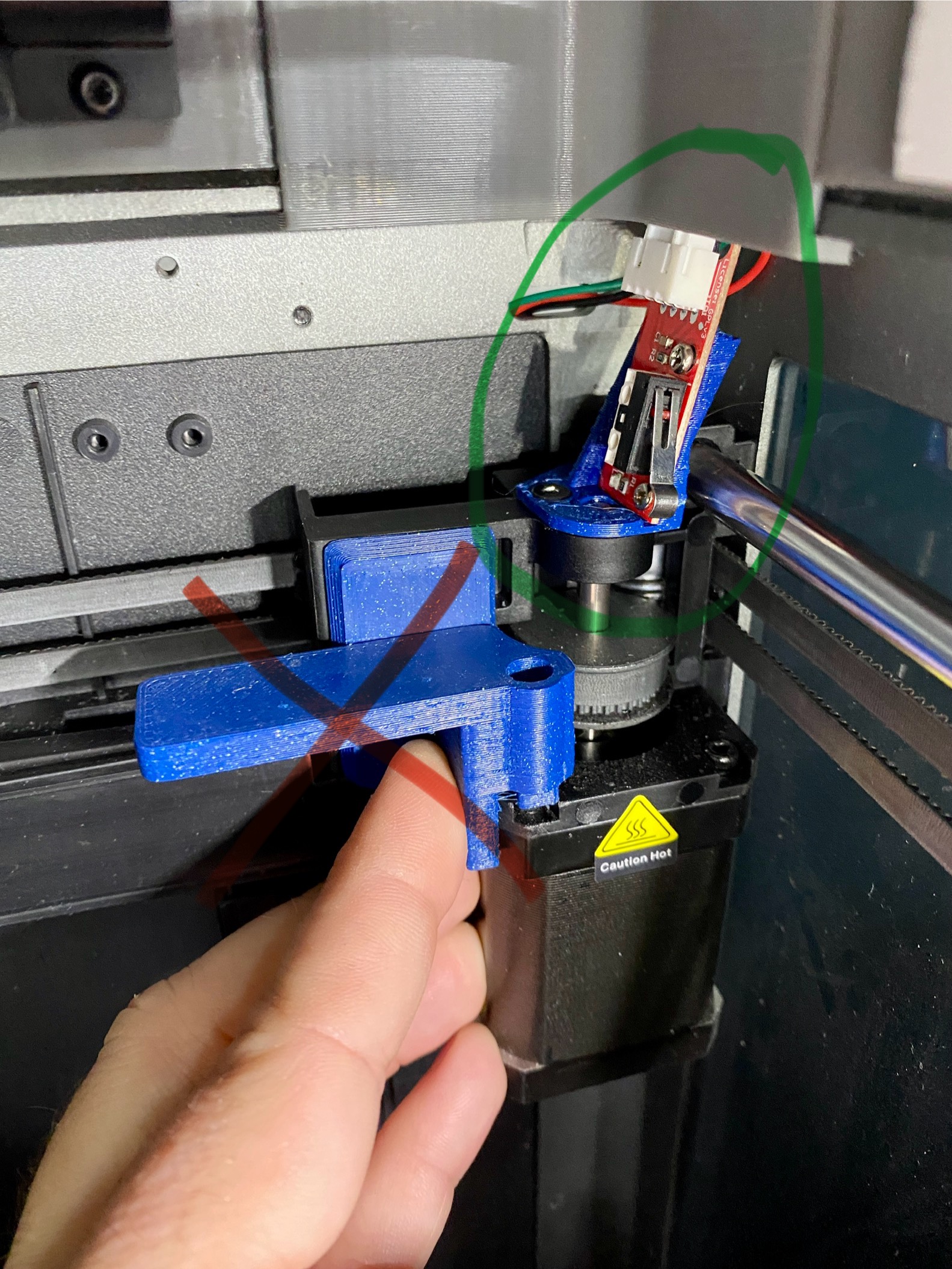 K1 Max Switch mount for 3D Chameleon — miniatura 4