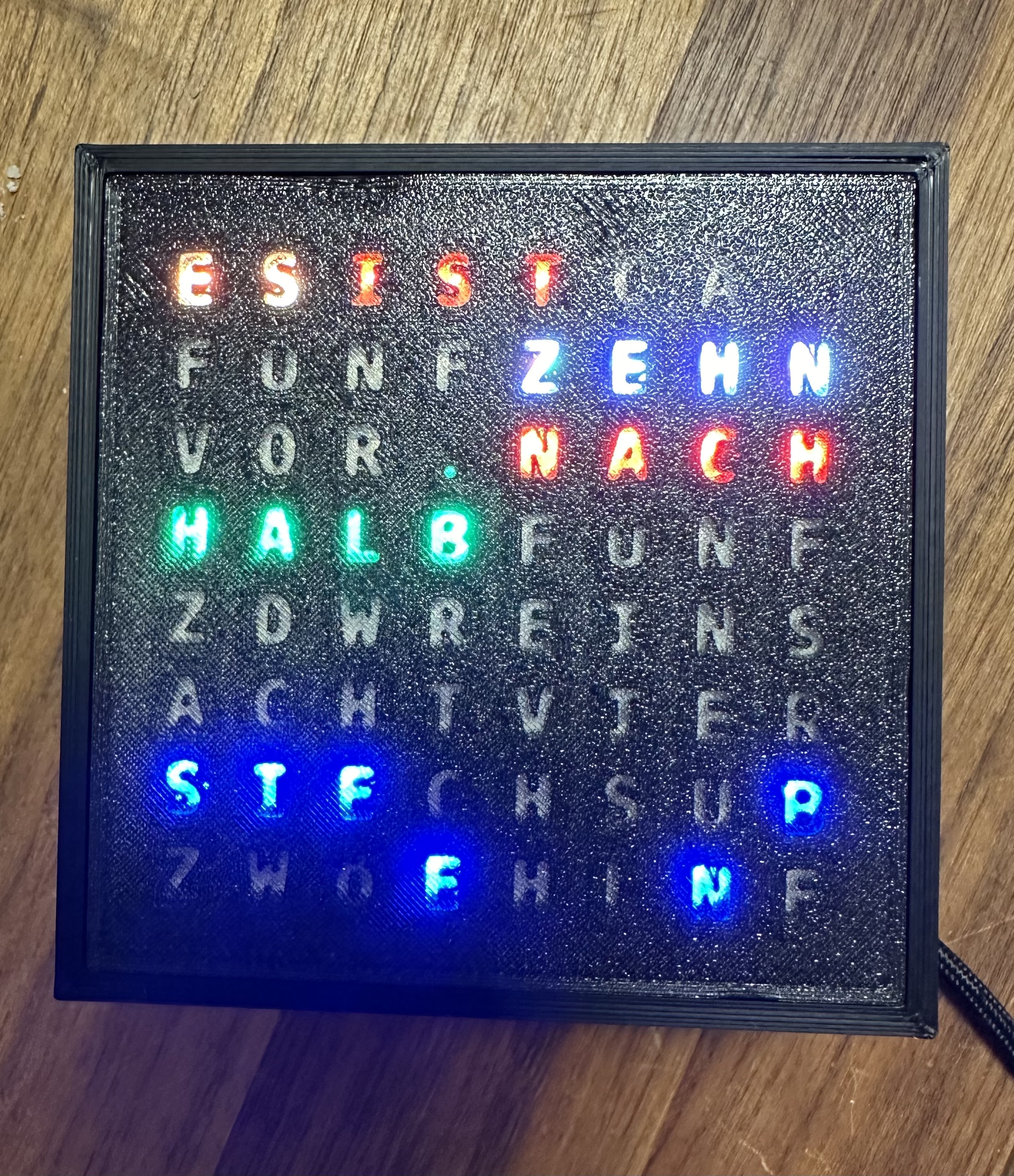 German Word Clock 8x8 WS2812/5050 ESP32