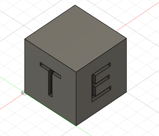 test cube