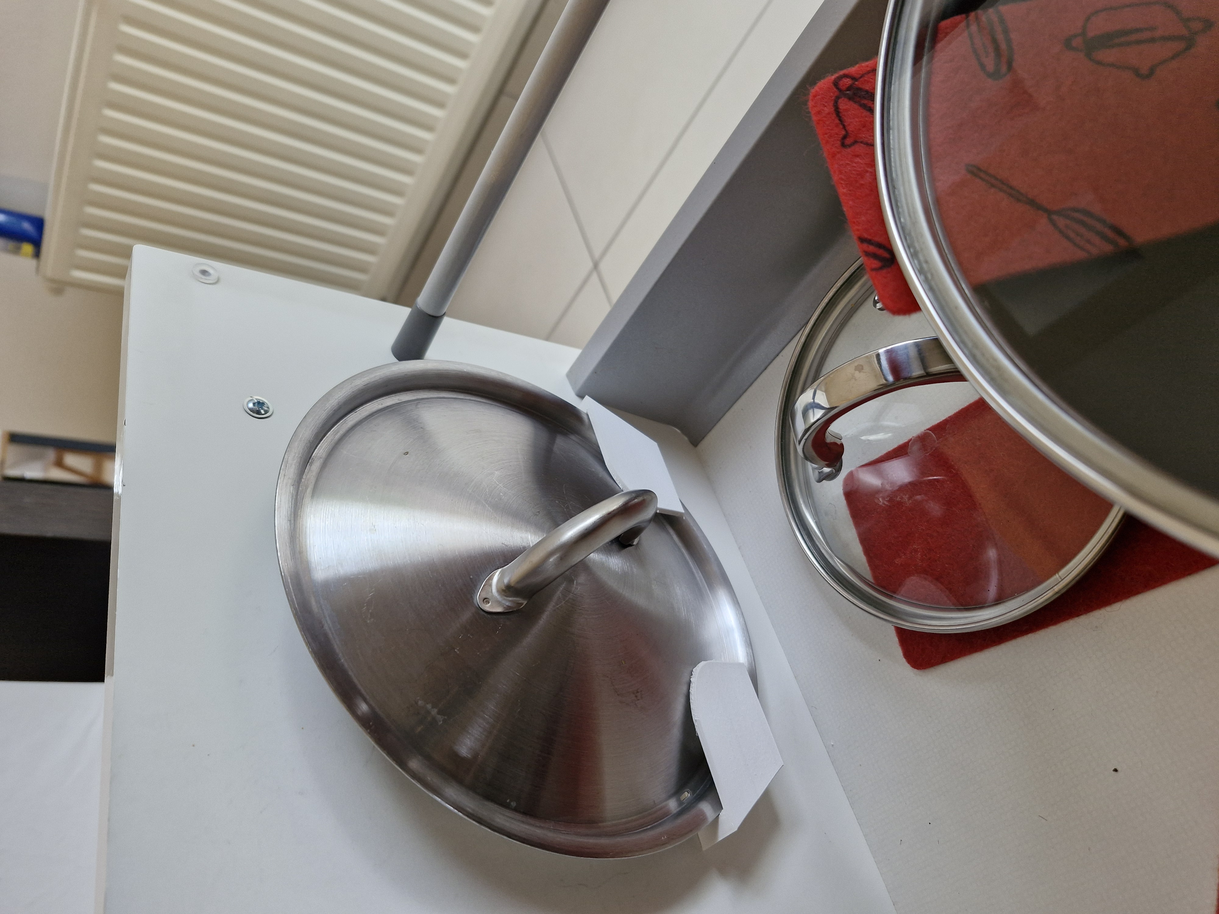 Door pan lid holder (optimized printing)