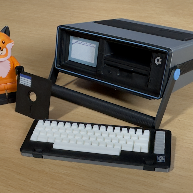Mini Commodore SX-64 (1:5 Scale) by Neil Jones | Download free STL