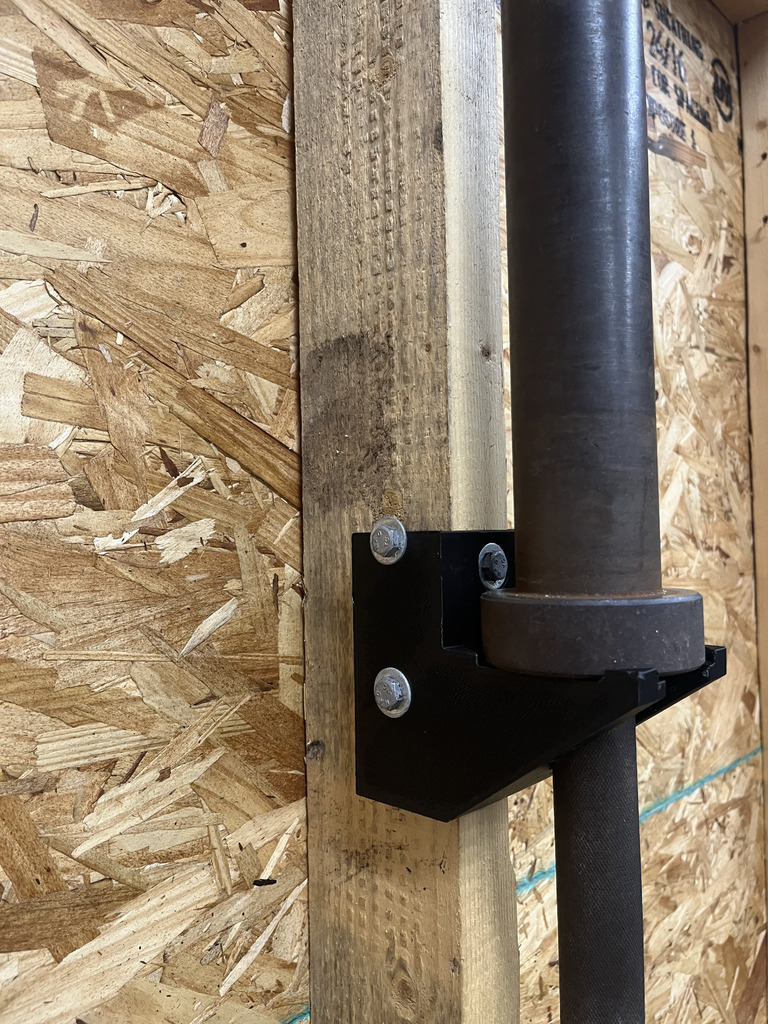 Olympic Barbell vertical hanger for 2x4