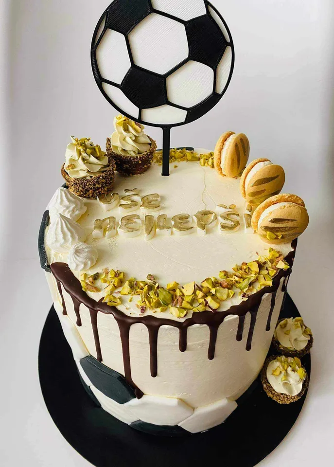 Soccer Ball Cake Topper by David Bartošík | Download free STL model ...