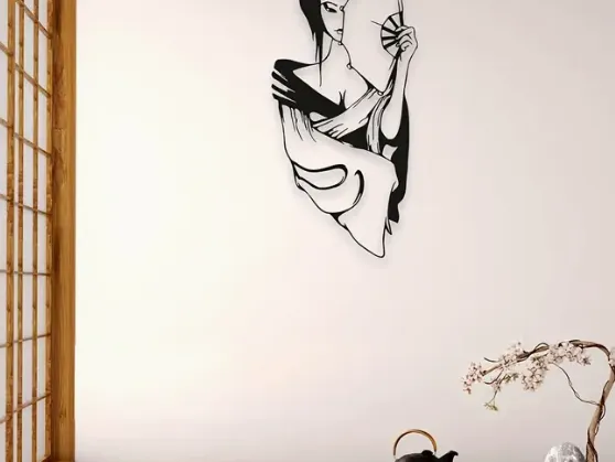 Chic Japanese Geisha Wall Art
