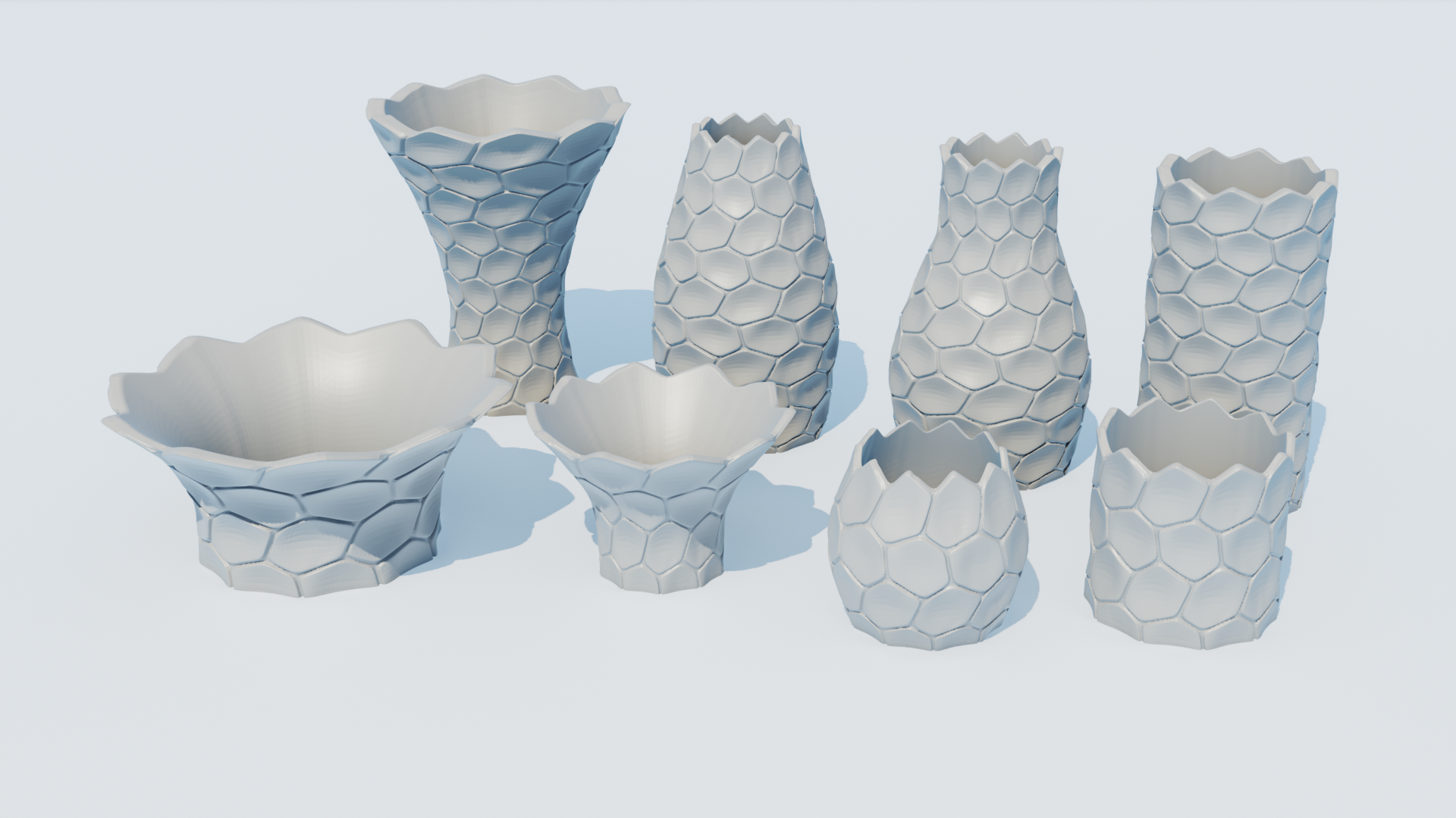 SET of Modern Noble Vases/Pots
