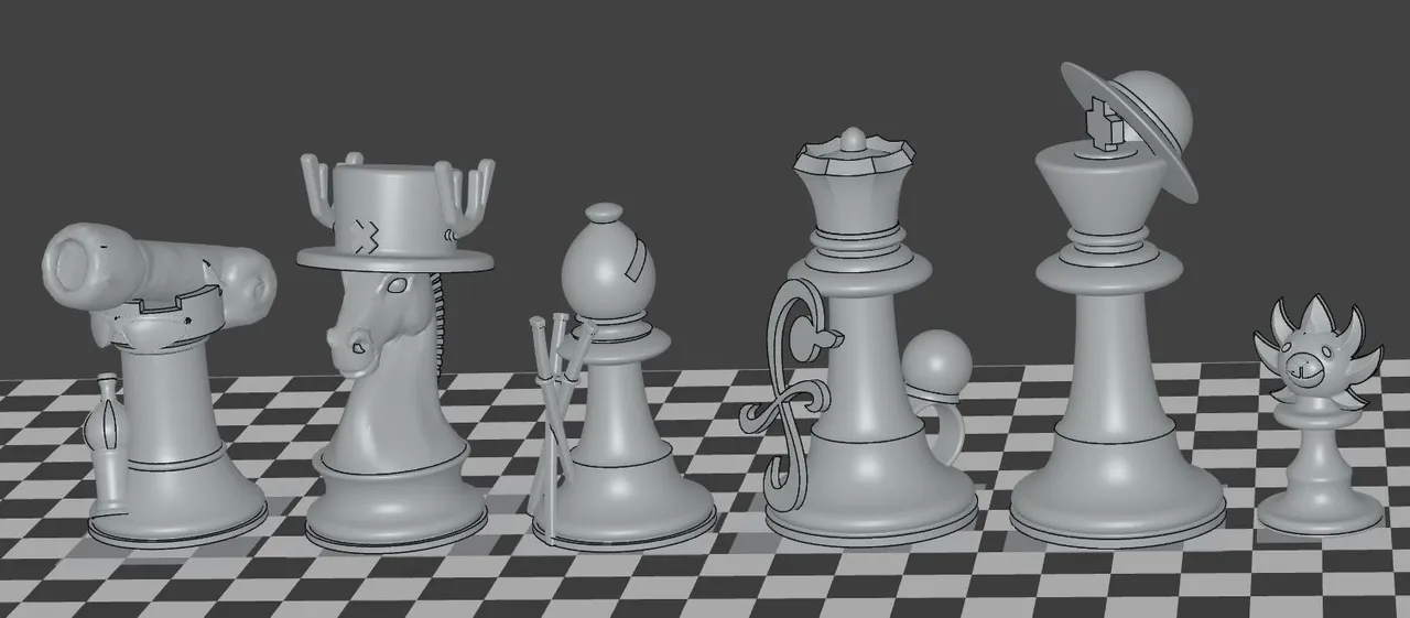【THE MOZZ】Chess Bijo One Piece One piece chess by Ing.Dztrozoz | Download STL model