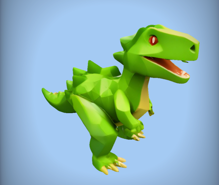 Cute Low-Poly Dinosaur — miniatura 7