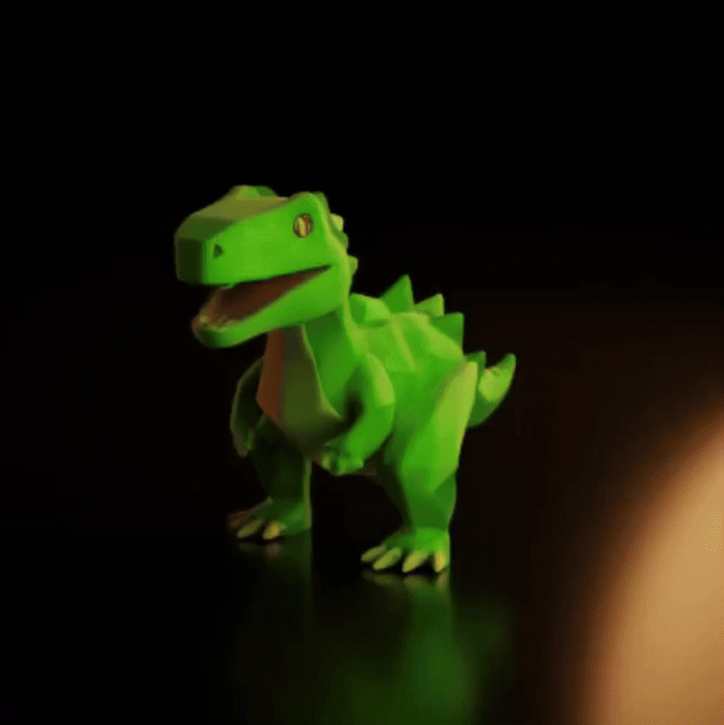 Cute Low-Poly Dinosaur — miniatura 3