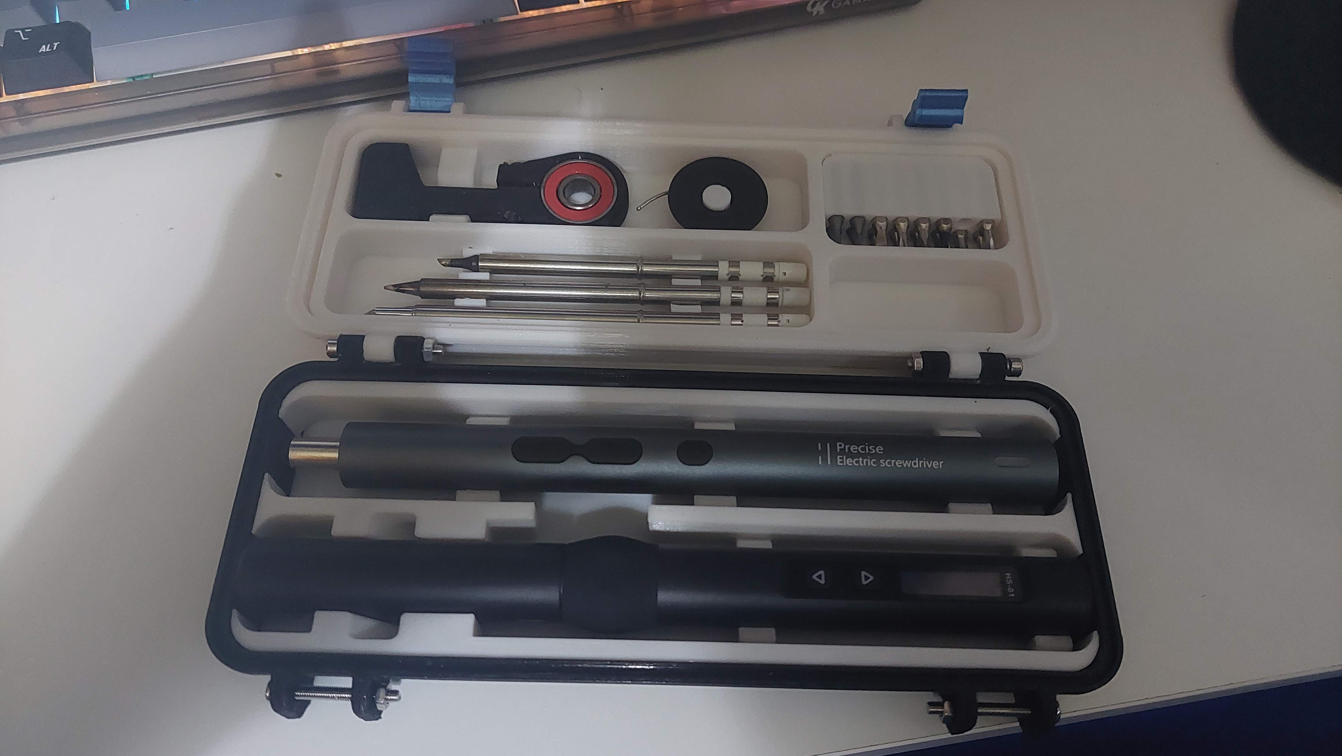 FNIRSI HS-01 Soldering Iron Case with Electric Screwdriver