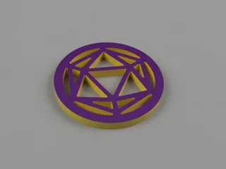 Hollow D20 Token by PorterParker | Download free STL model | Printables.com
