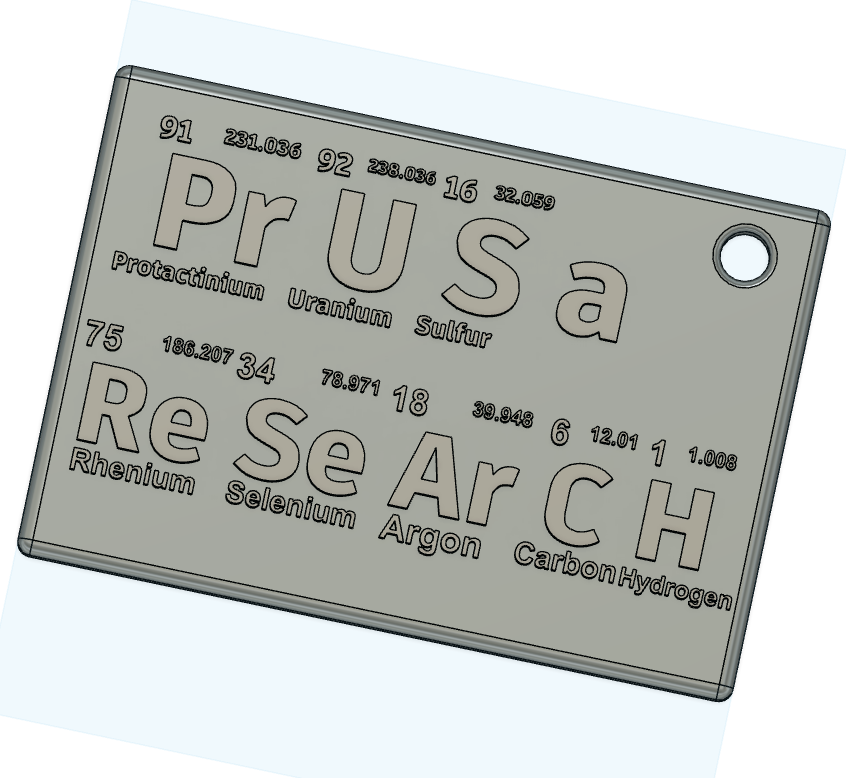 Prusa Research Element Keychain