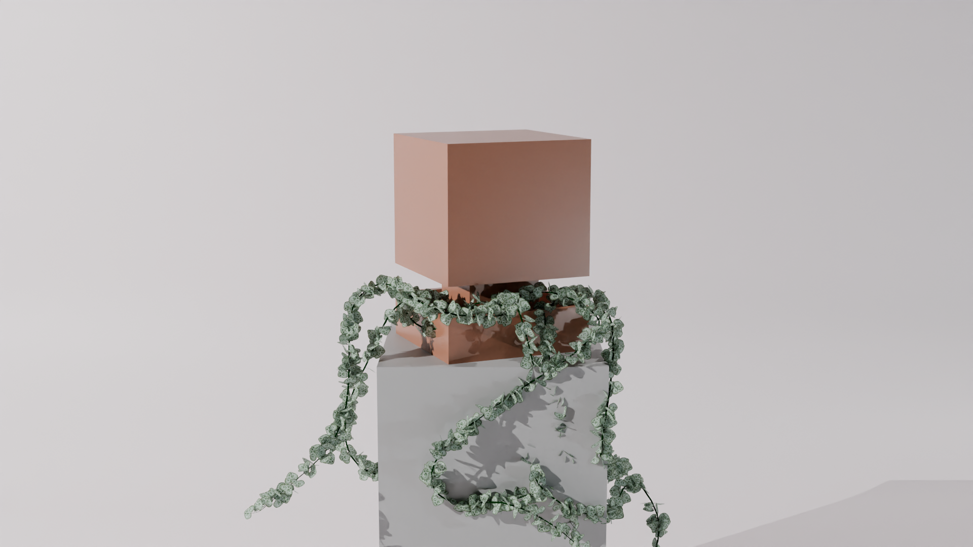 Elevated Cube Pot Plant - Home Decoration