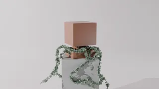 Elevated Cube Pot Plant - Home Decoration