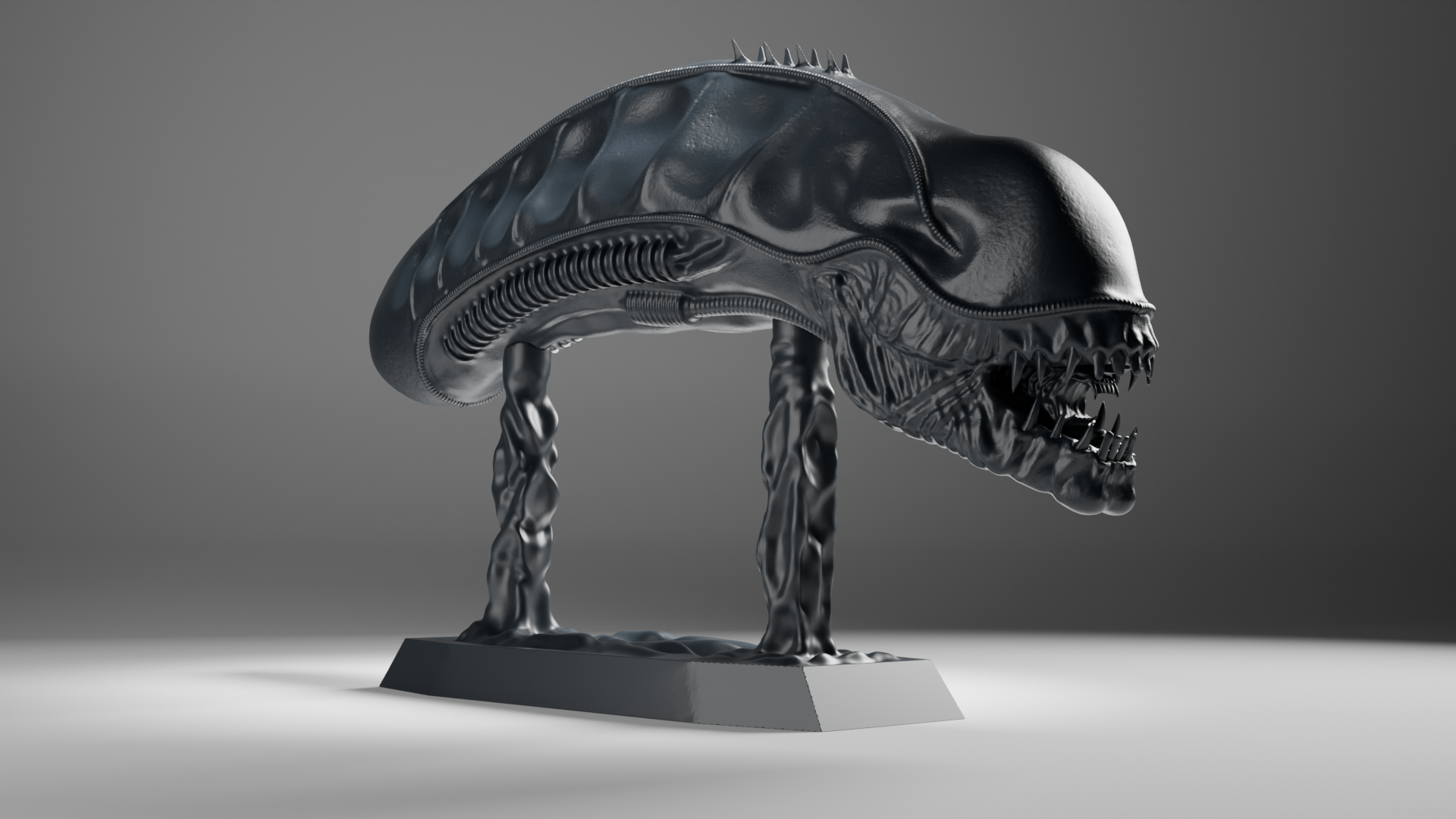Miniatura 3 do modelo 3D Alien Xenomorph Head