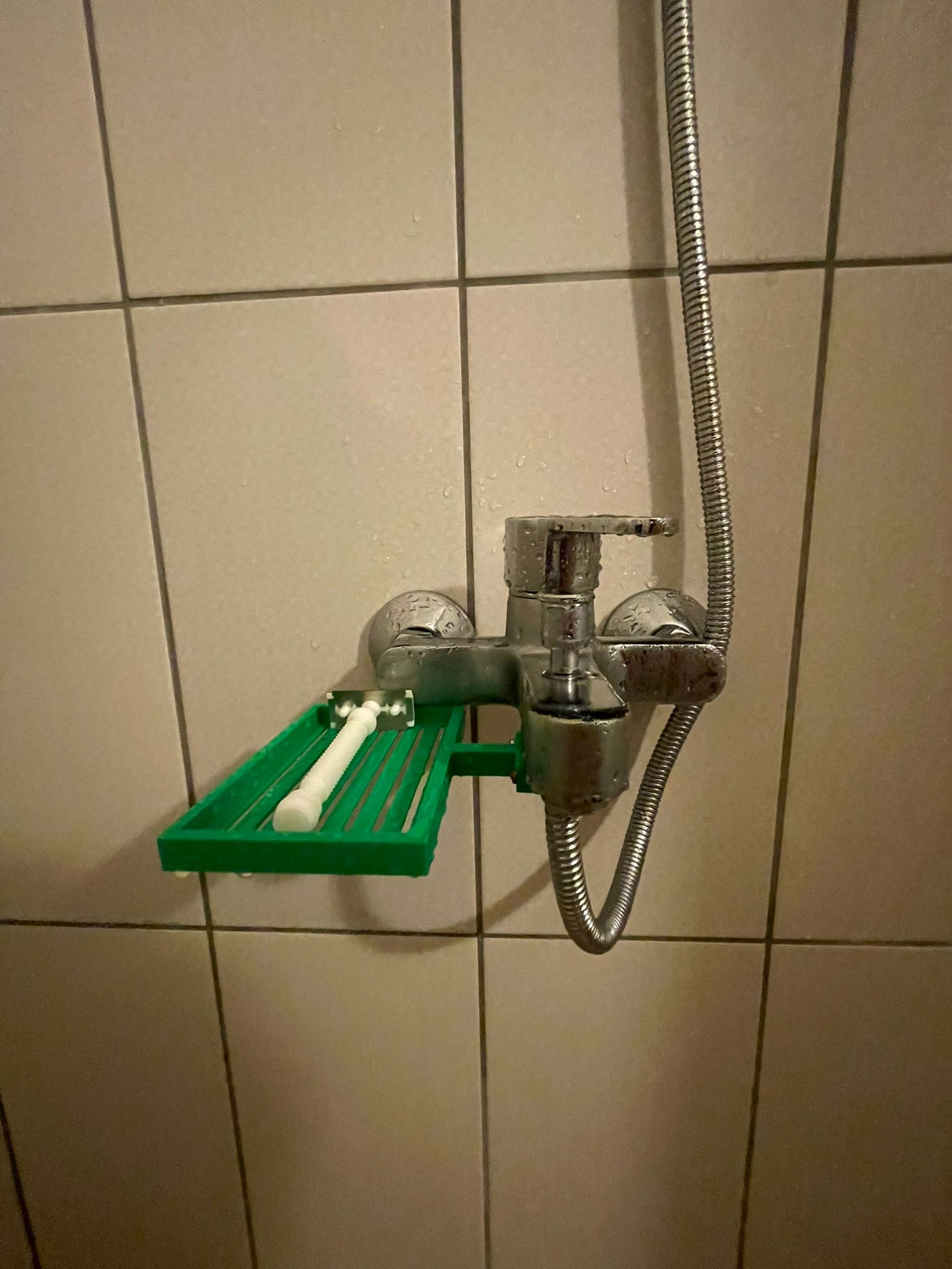 Multi-purpose box inside the shower cabin
