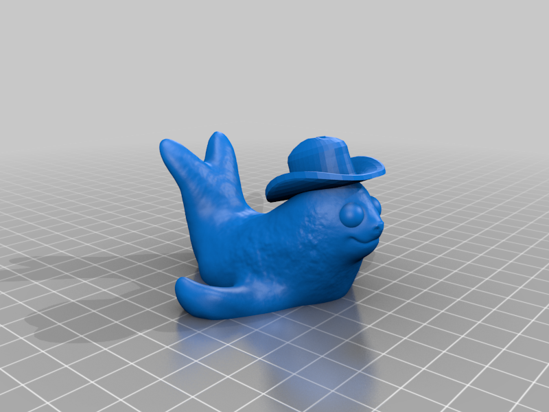 Sally The Seal but she's a cowboy
