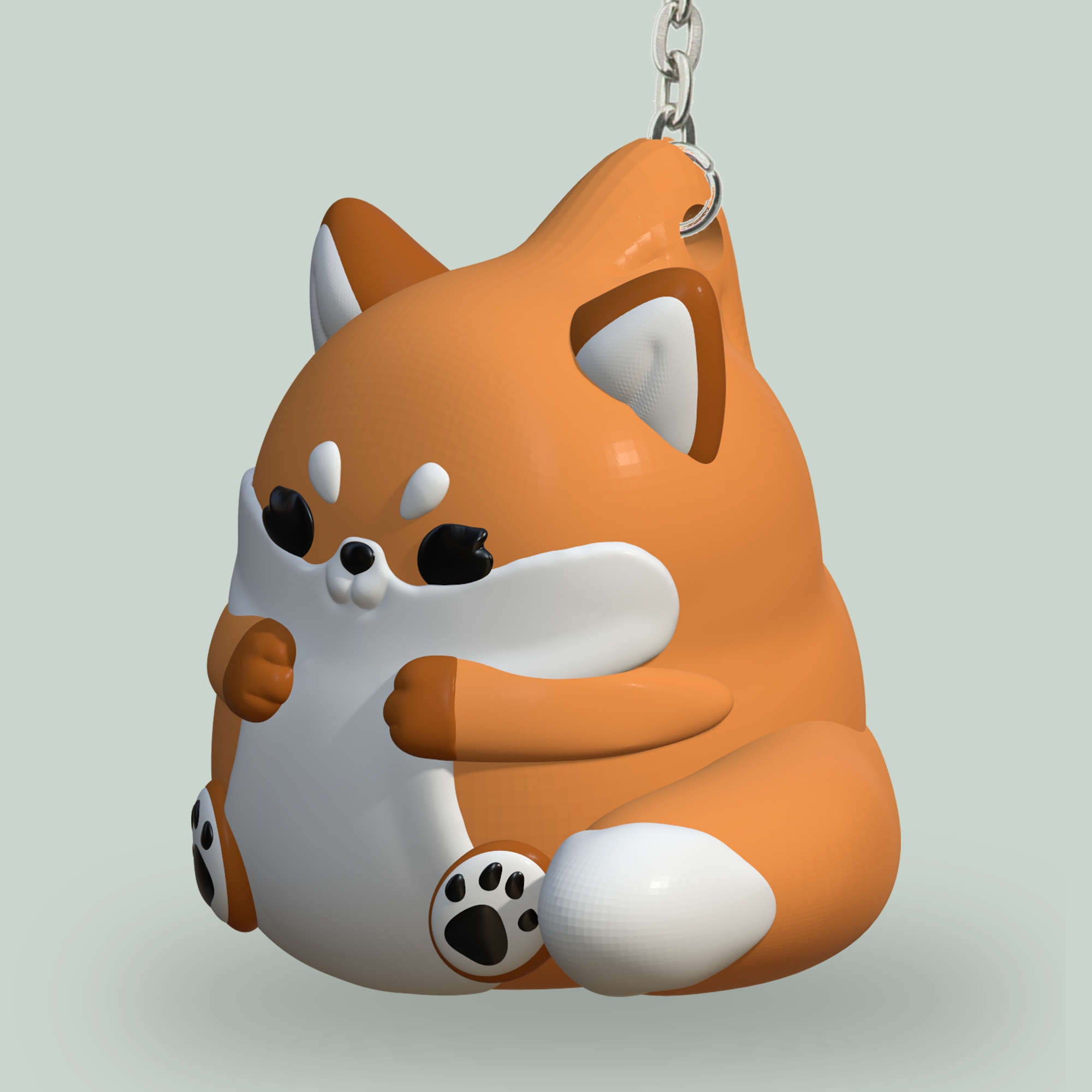 Cute Fox Keychain by CuteSculpts | Download free STL model | Printables.com