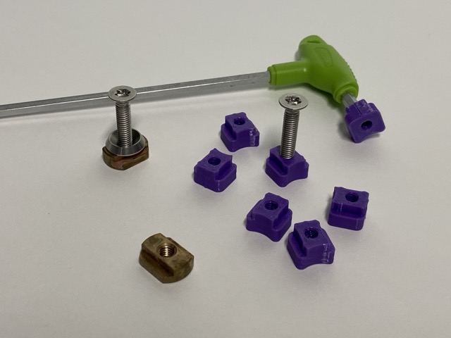 Foil Track Nut Retention Sliders