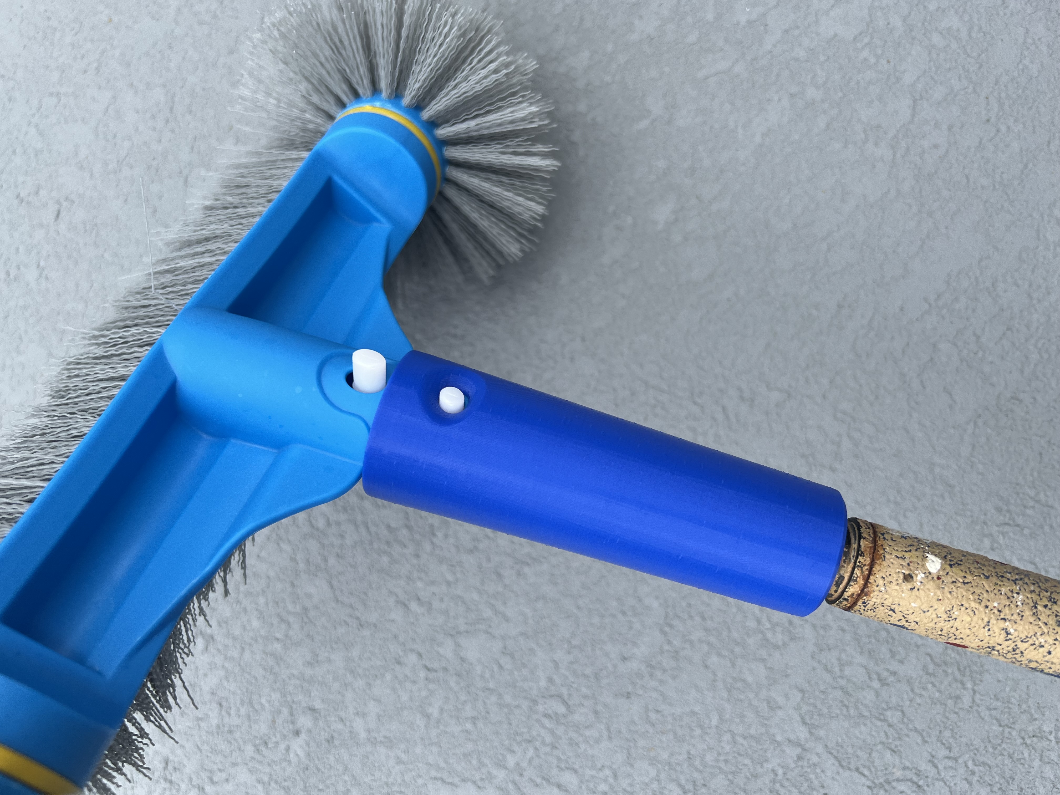 Pool Brush to Broom Handle