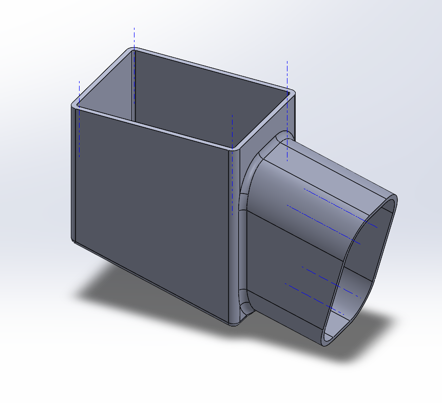 Downspout elbow B-style rectangular to rounded — thumbnail 2
