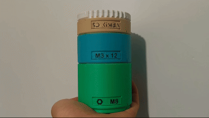 Cylindrical Stackable Containers: Organize Your Loose Items with a Twist — miniatura 4