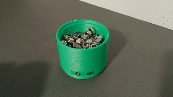 Cylindrical Stackable Containers: Organize Your Loose Items with a Twist — miniatura 5