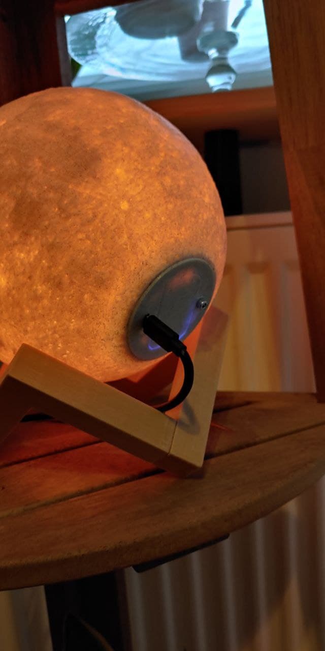 Clean D1 Mini LED Body for the Moon Lamp