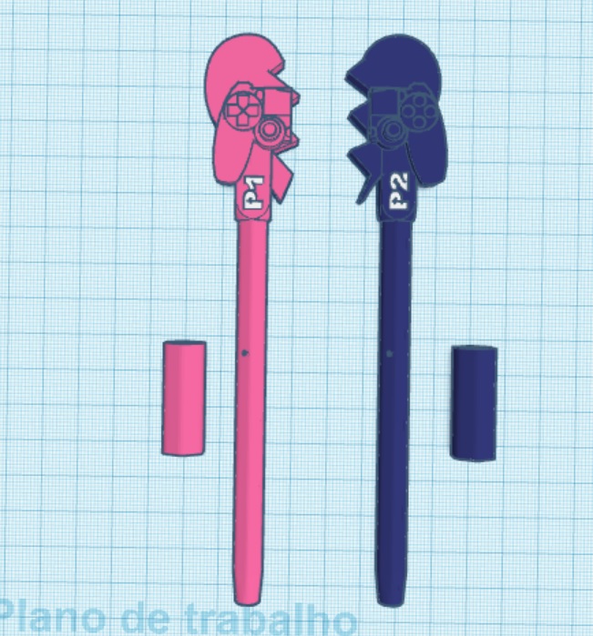 kit Caneta casal Gamer