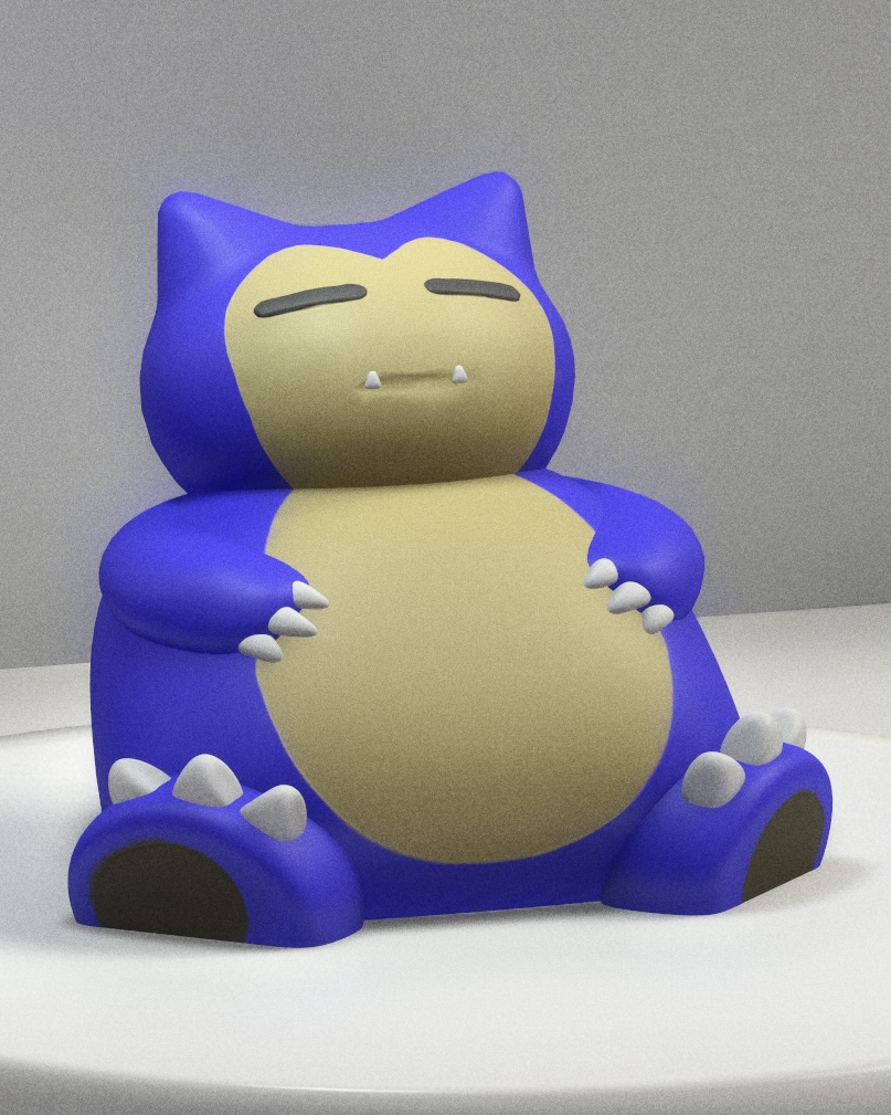Snorlax - Pokemon - No Support par Hildi3D | Téléchargez gratuitement ...