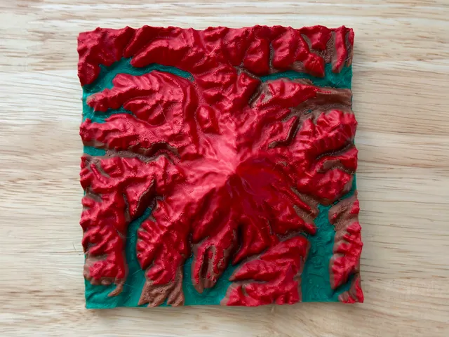 Mount Rainier 3D Terrain Map
