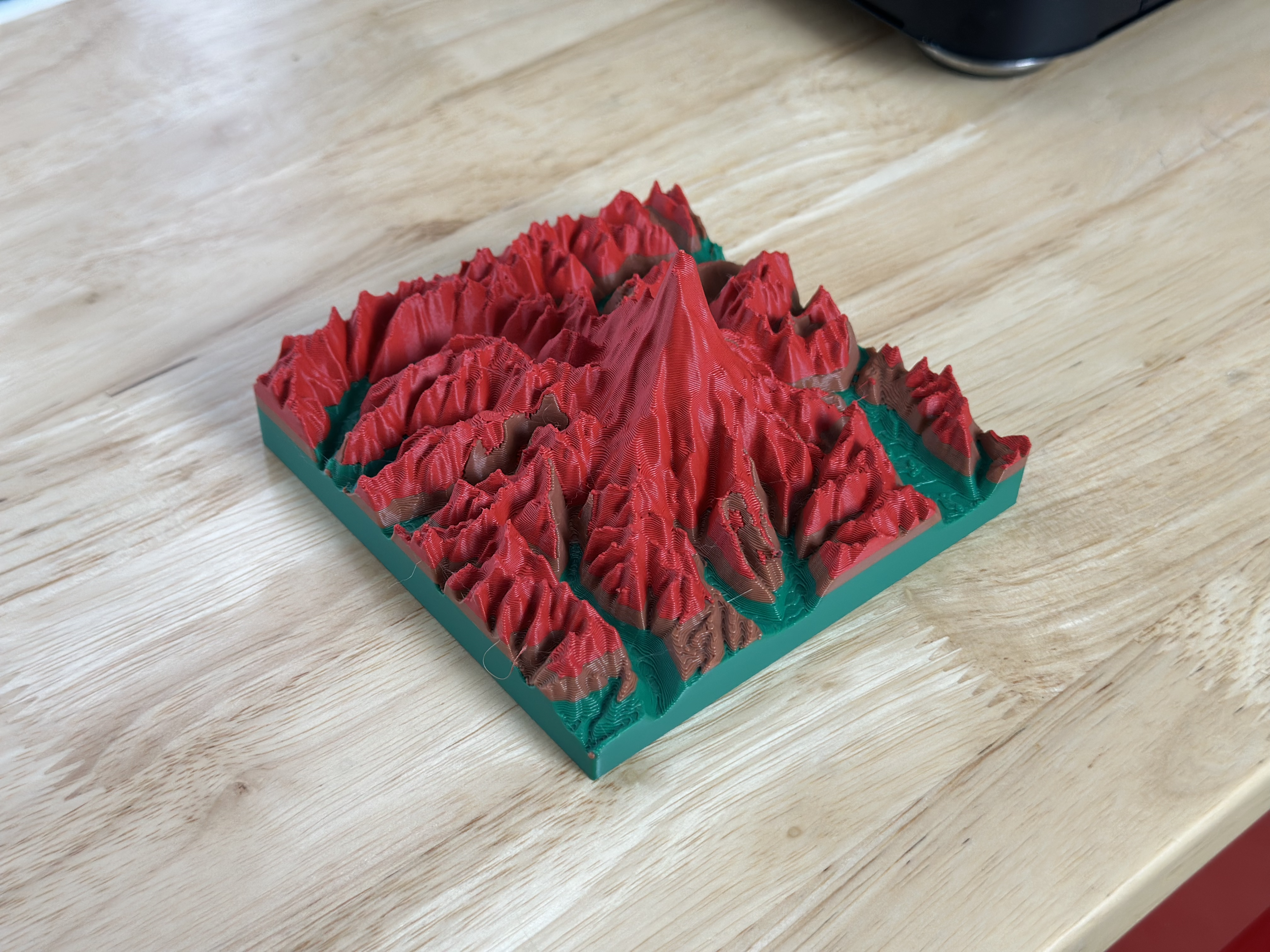 Mount Rainier 3D Terrain Map — miniatura 3