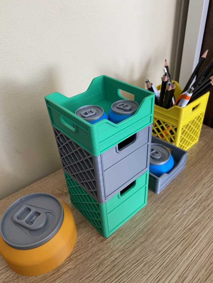 Modular Crate Desk Organizer