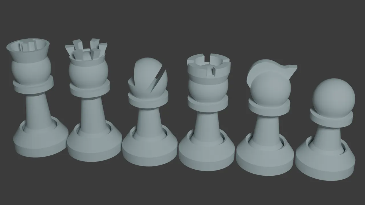 Chess pieces by Criogh | Download free STL model | Printables.com