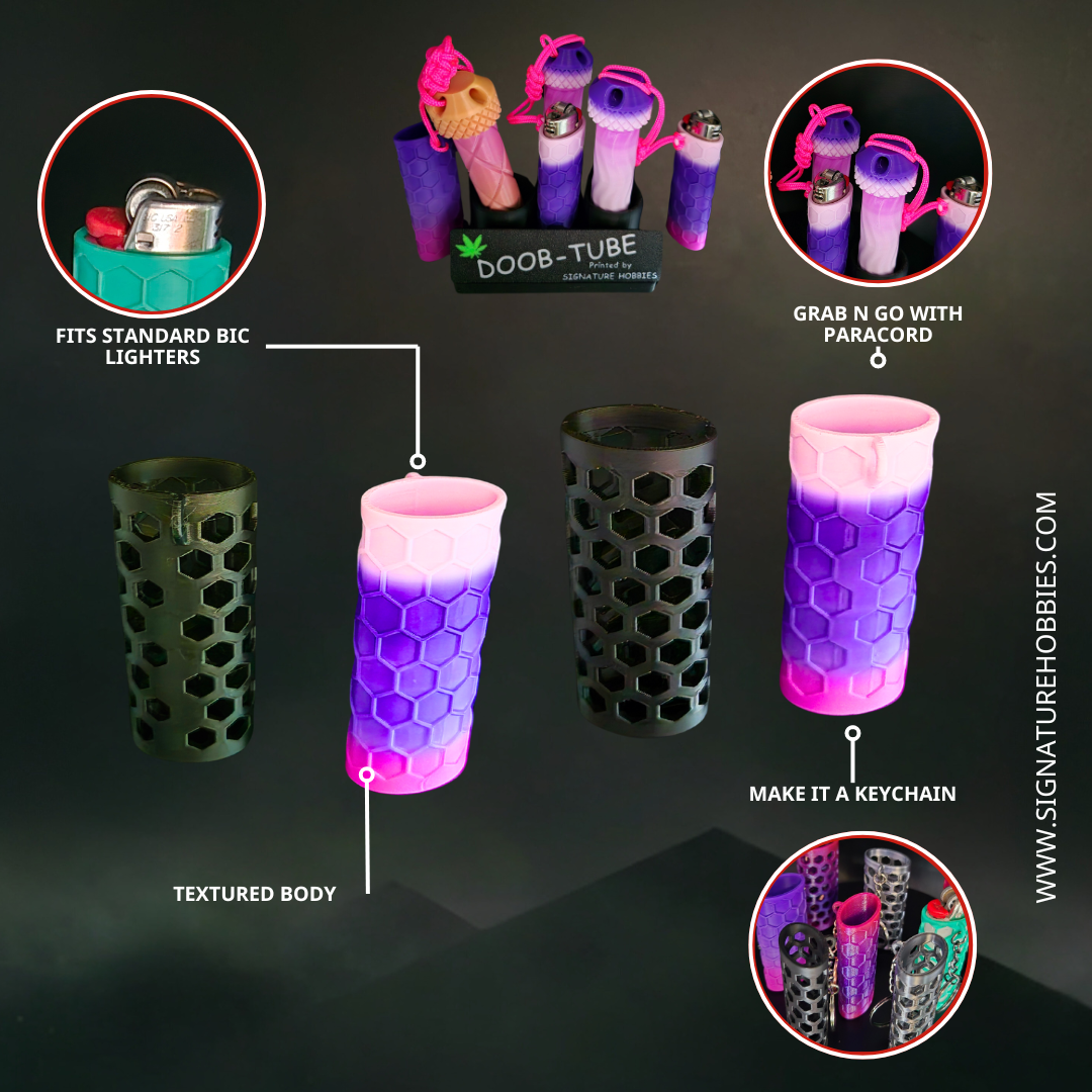 Honeycomb Bic lighter case