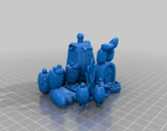Fnaf withered Bonnie action figure by Catgod | Download free STL model ...