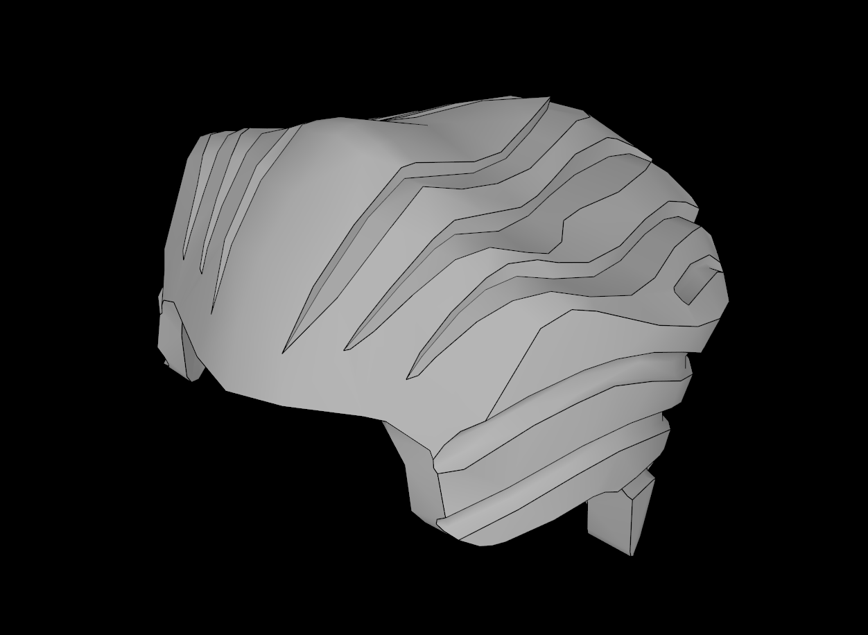Lego Compatible (64798.dat) Minifig Hair Backslick