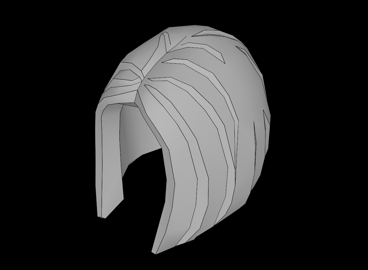 Lego Compatible (29633.dat) Minifig Hair Bob Cut Parted in Middle