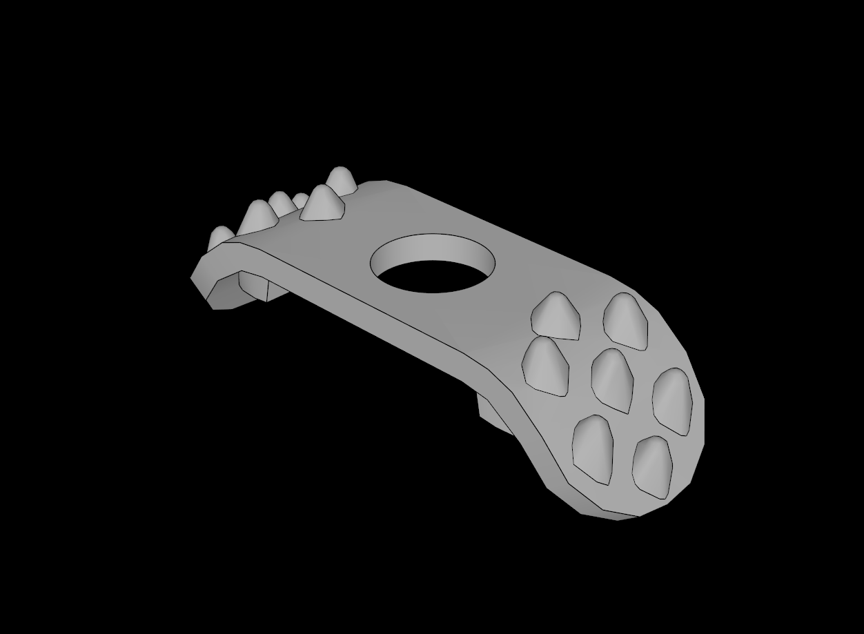 Lego Compatible (88295.dat) Minifig Armour Shoulder Pads with Top Spikes