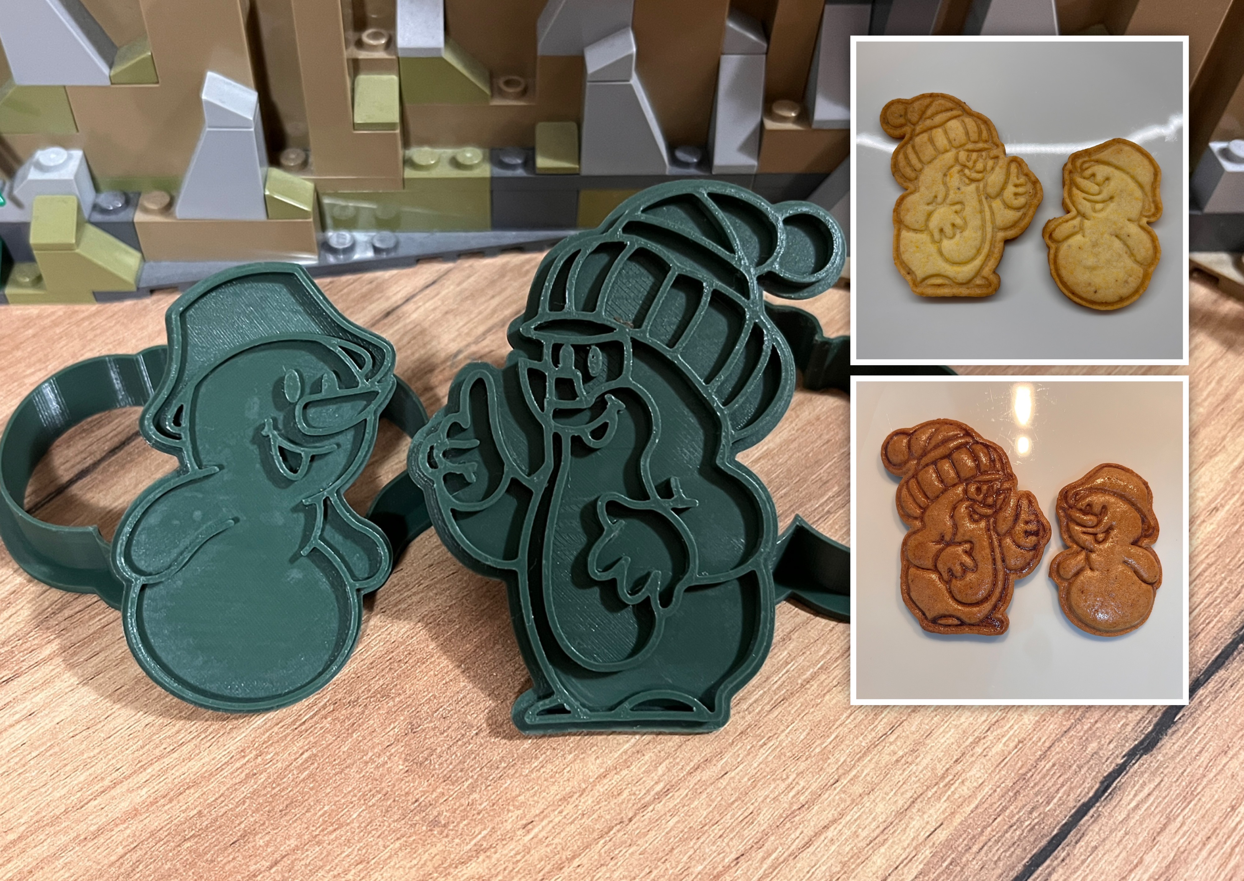 "Mole and snowman" (Krtek a sněhulák) Cookie Cutter + Stamp