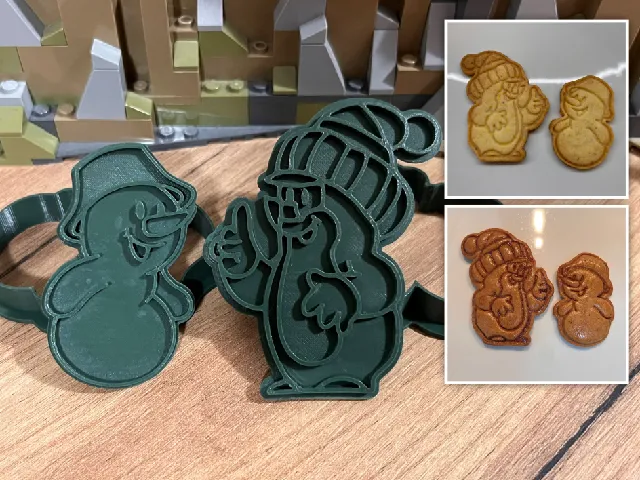 "Mole and snowman" (Krtek a sněhulák) Cookie Cutter + Stamp
