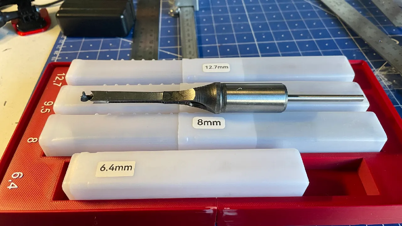 Vierkantlochbohrer-Adapter & Bohrersatz – Für Bohrmaschine, 5 Größen (1/4 Bis 1/2 Zoll), Werkzeug Für Holzverbindungen
