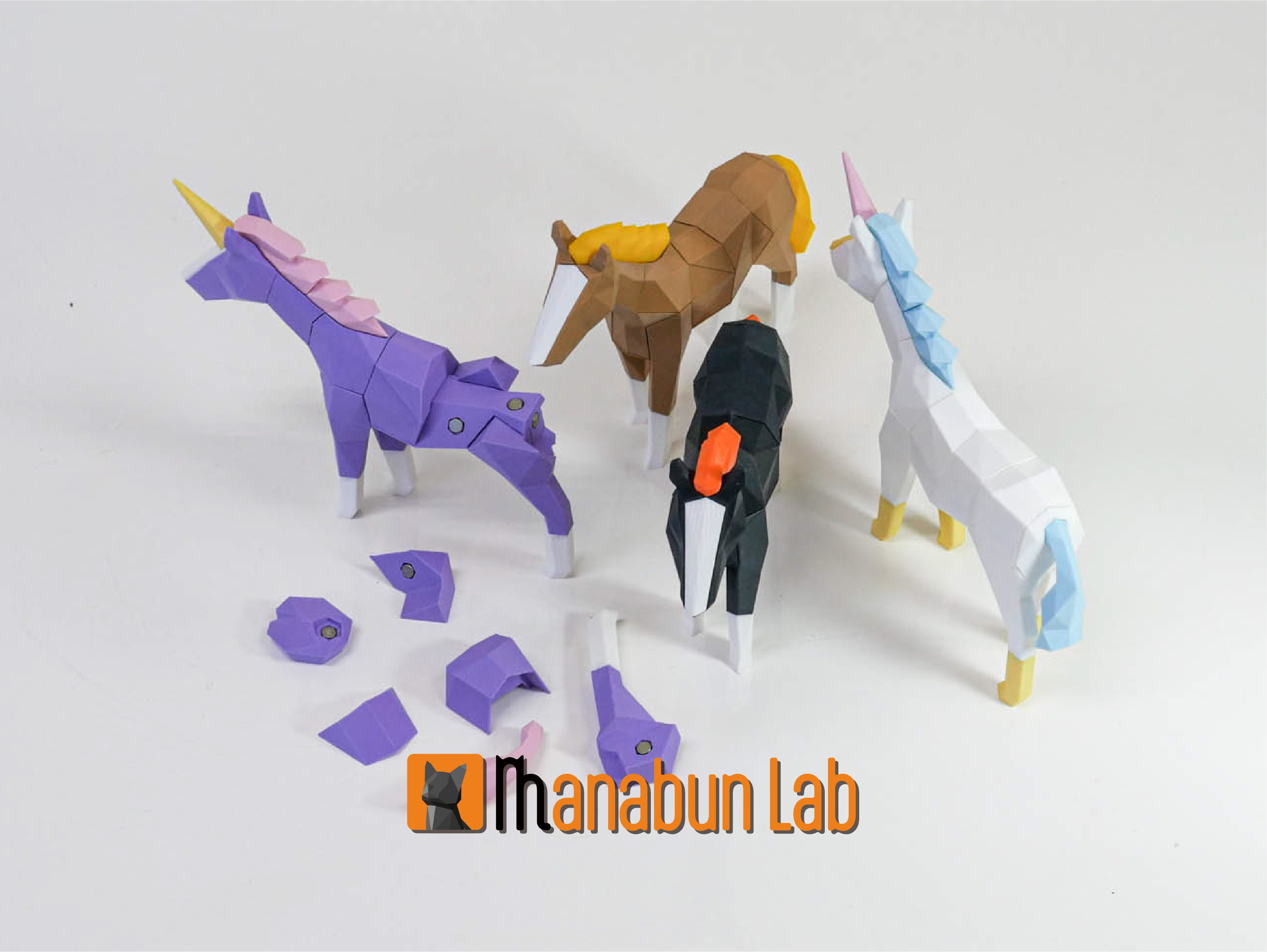 Low Poly Horse and Unicorn Puzzle — miniatura 4