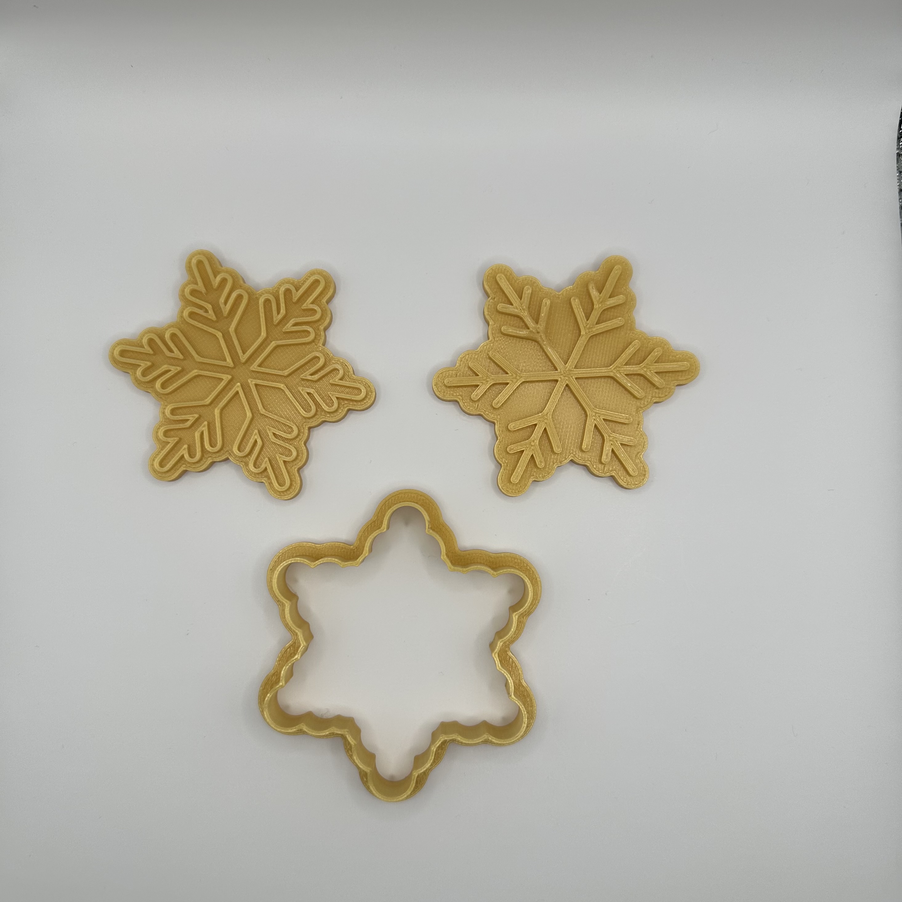 Snowflake cookie cutter / stamp by Indibles | Download free STL model ...