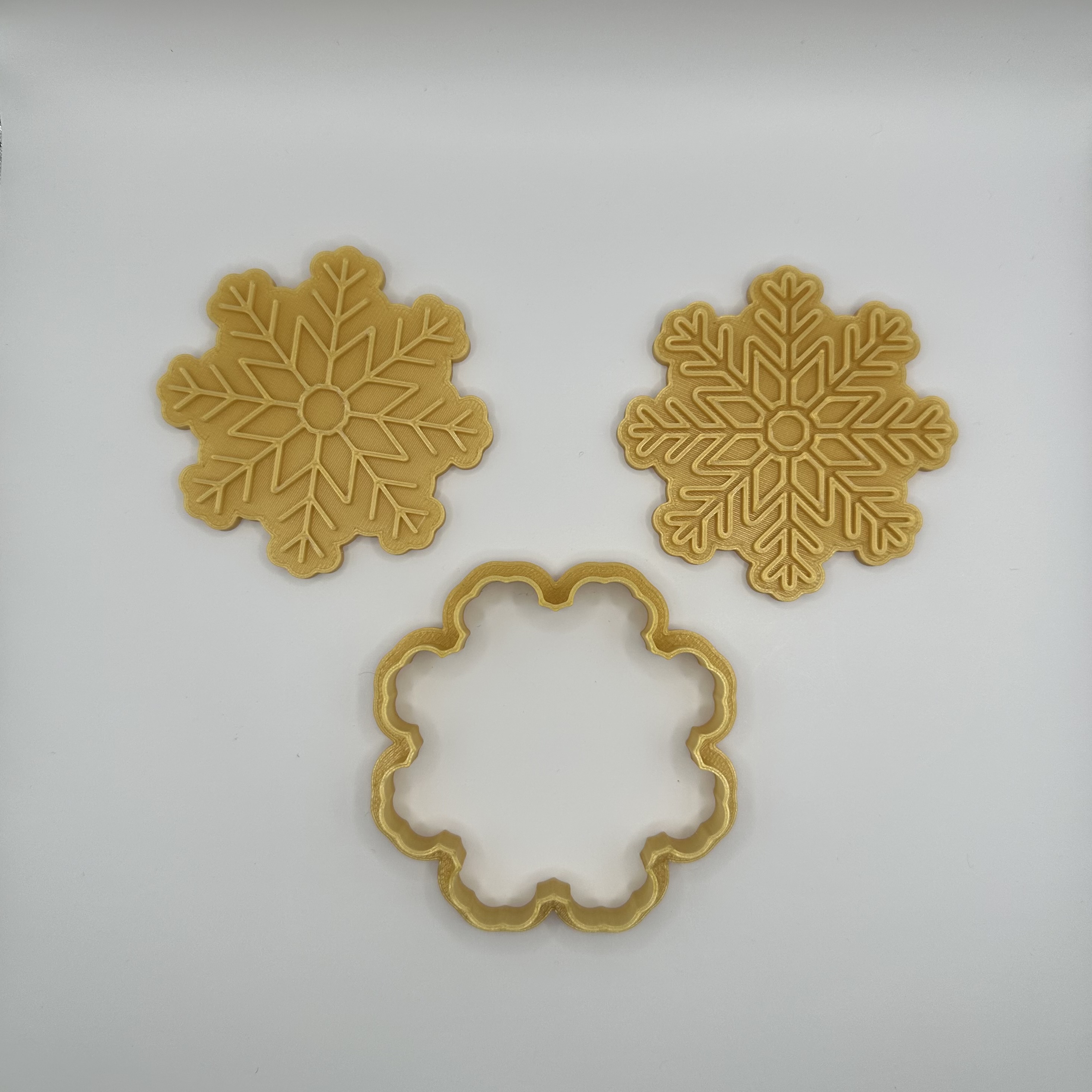 Snowflake cookie cutter / stamp 2