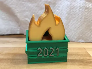 OG Dumpster Fire Ornament