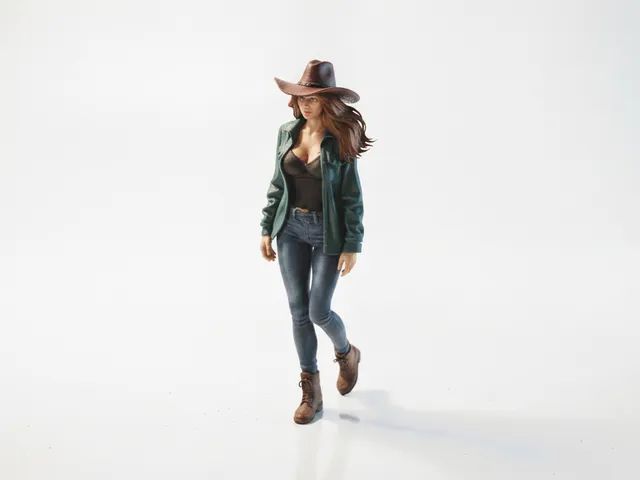 Cowgirl Jacket Female Figure 3D Printable