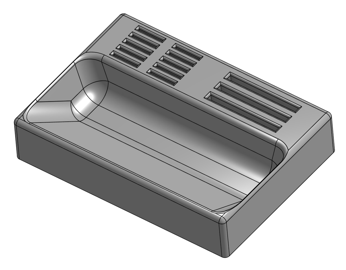 SD Card Catch-All Tray / Organizer with Multiple Storage Slots — miniatura 3