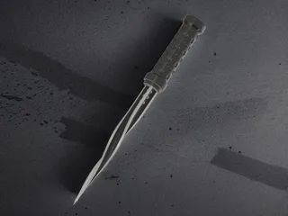 Tri Blade Twisted Dagger by FileForge | Download free STL model ...