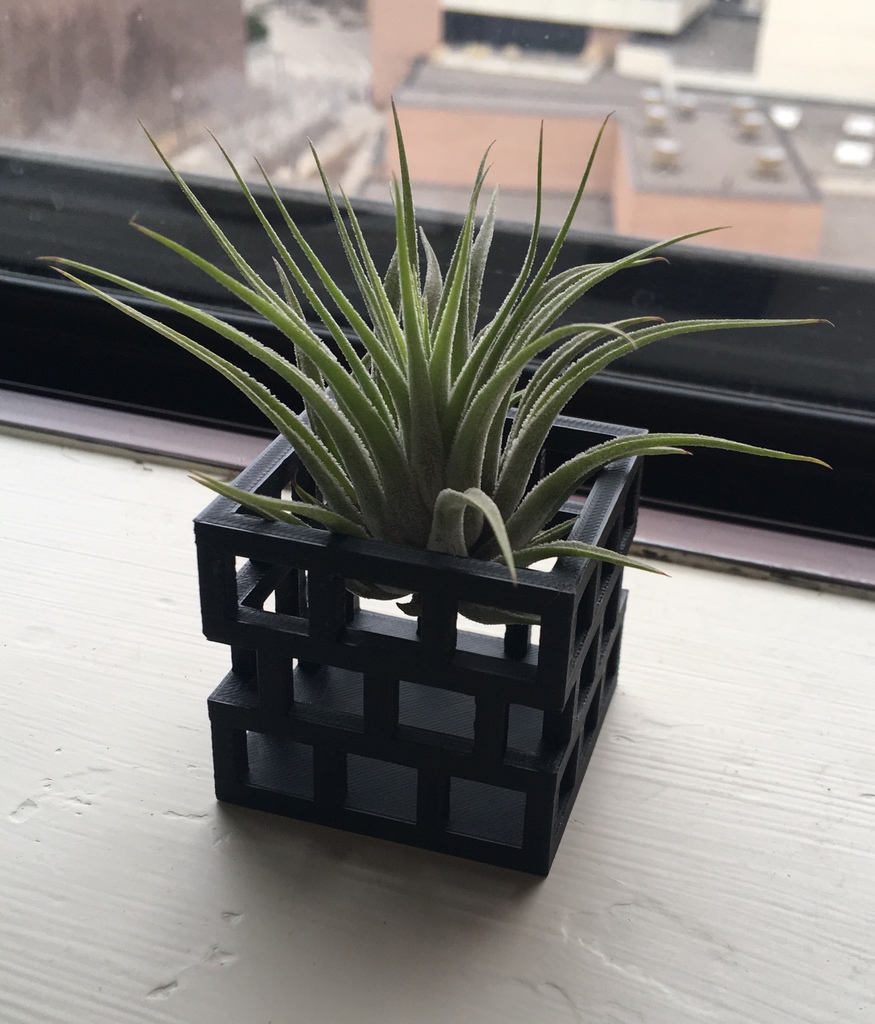 Miniatura 2 do modelo 3D Grid Box - Container/Planter