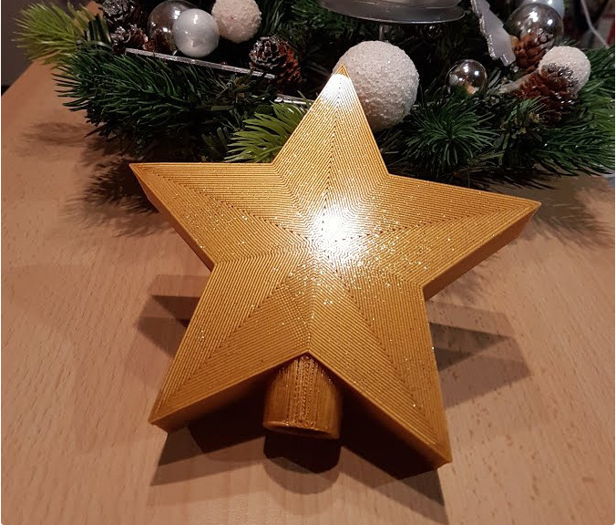 Star Tree Topper by GCodePrintr | Download free STL model | Printables.com